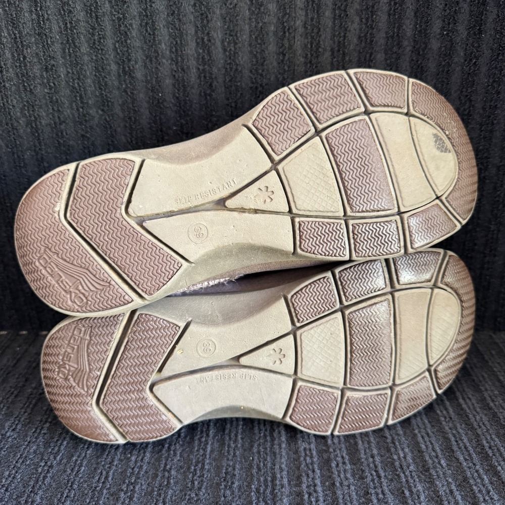 Dansko Womens Pro XP Gray Suede Clog Mules Knit Collar Slip Resistant Size 39 - Picture 6 of 7